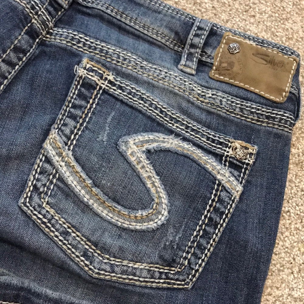 Silver Lola Jeans 34x33